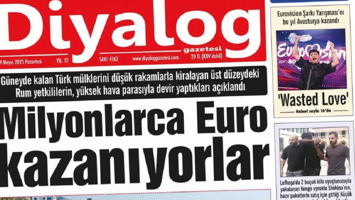 19 Mayıs 2025 KKTC Gazete Manşetleri