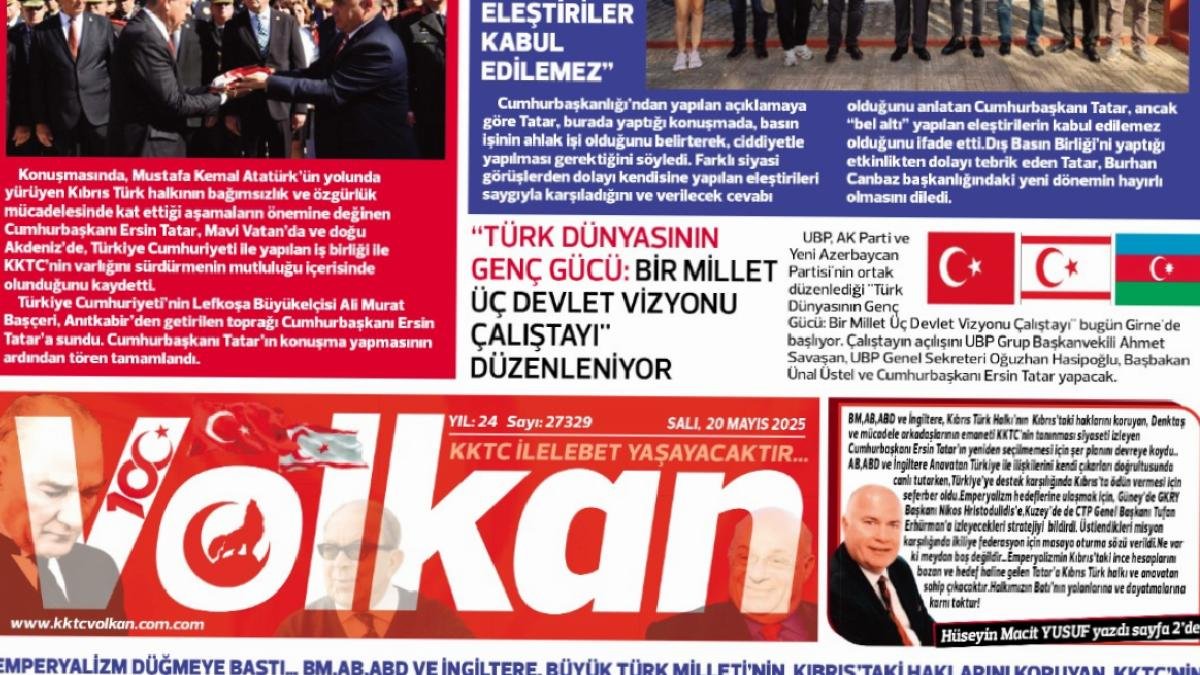 20 Mayıs 2025 Gününün Gazete Manşetleri ve En Önemli Haberleri