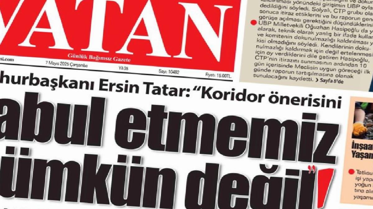 7 Mayıs 2025 Gazete Manşetleri