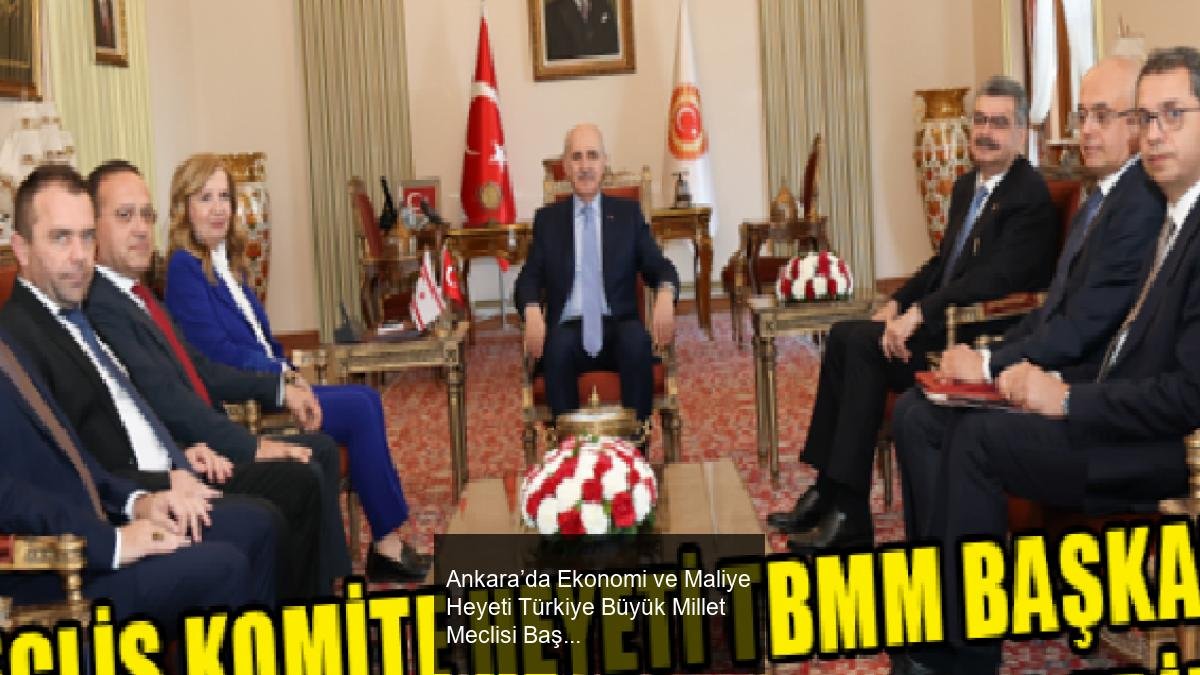 Ankara’da Ekonomi ve Maliye Heyeti Türkiye Büyük Millet Meclisi Başkanı ile Görüştü