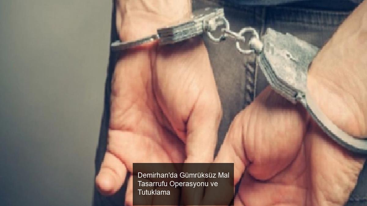 Demirhan'da Gümrüksüz Mal Tasarrufu Operasyonu ve Tutuklama