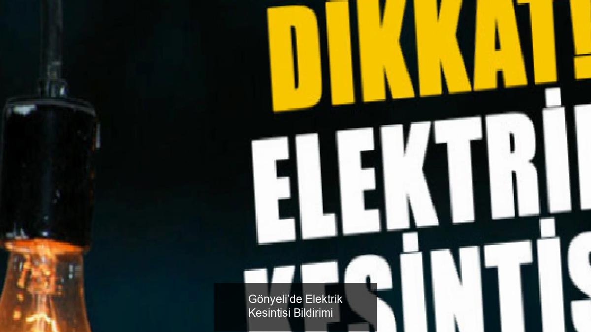 Gönyeli’de Elektrik Kesintisi Bildirimi