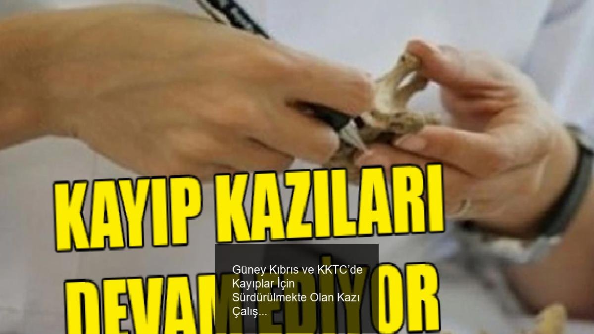 Güney Kıbrıs ve KKTC’de Kayıplar İçin Sürdürülmekte Olan Kazı Çalışmaları ve Güncel Gelişmeler