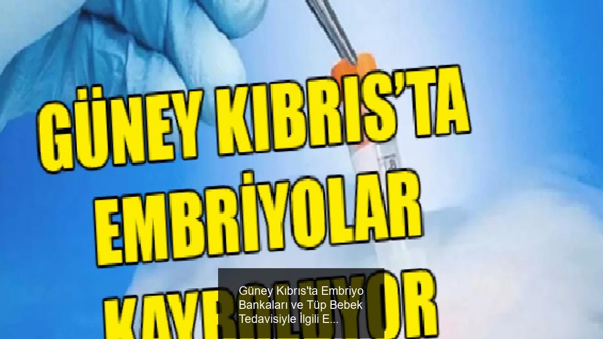 Güney Kıbrıs'ta Embriyo Bankaları ve Tüp Bebek Tedavisiyle İlgili Endişeler