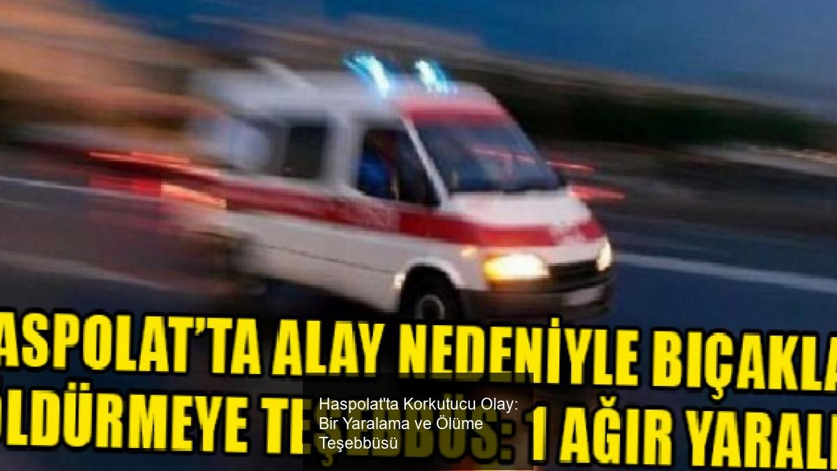 Haspolat'ta Korkutucu Olay: Bir Yaralama ve Ölüme Teşebbüsü