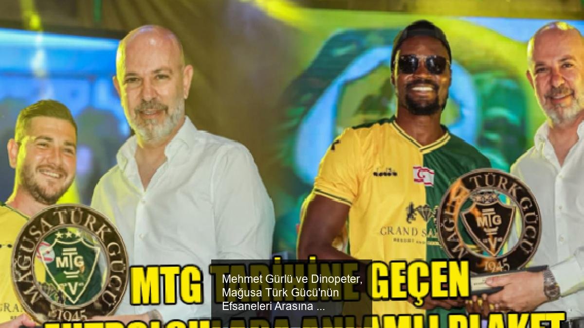 Mehmet Gürlü ve Dinopeter, Mağusa Türk Gücü'nün Efsaneleri Arasına Katıldı