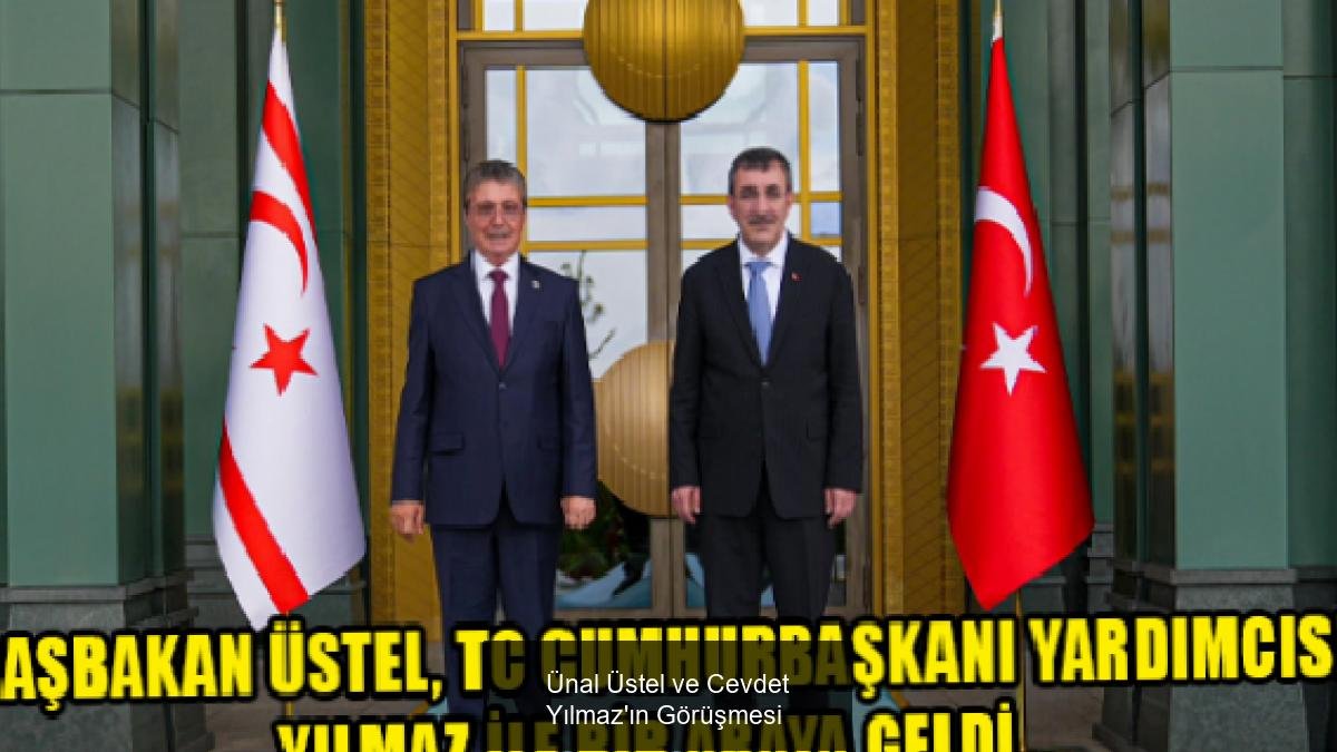 Ünal Üstel ve Cevdet Yılmaz'ın Görüşmesi