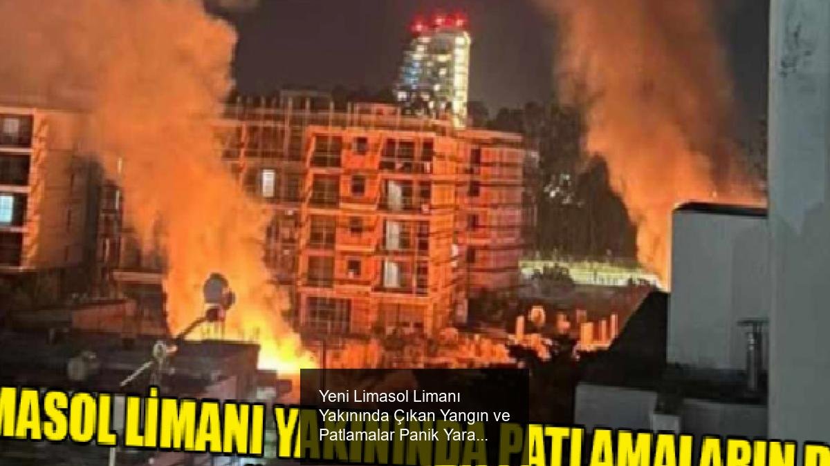 Yeni Limasol Limanı Yakınında Çıkan Yangın ve Patlamalar Panik Yarattı